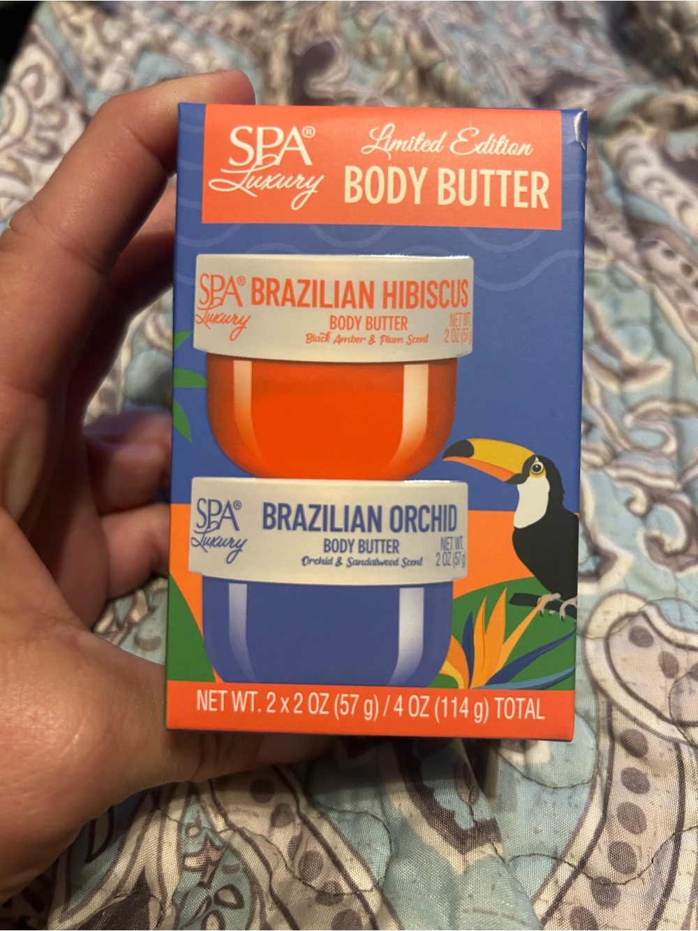SPA Luxury Brazilian Orchid & Brazilian Hibiscus Body Butter Duo - 4oz